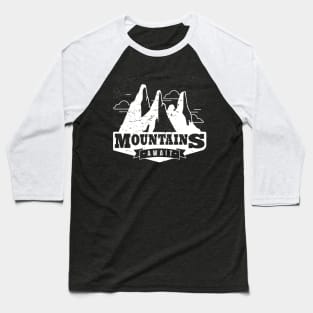 Vintage Mountains And Camping print - New Hampshire Baseball T-Shirt